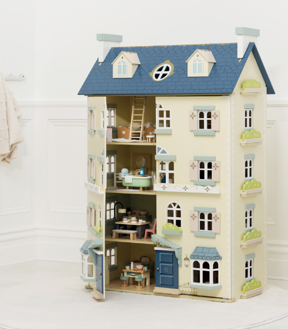Le Toy Van 木製ダイニングルームセット|家具セット|ドールハウス|おままごと