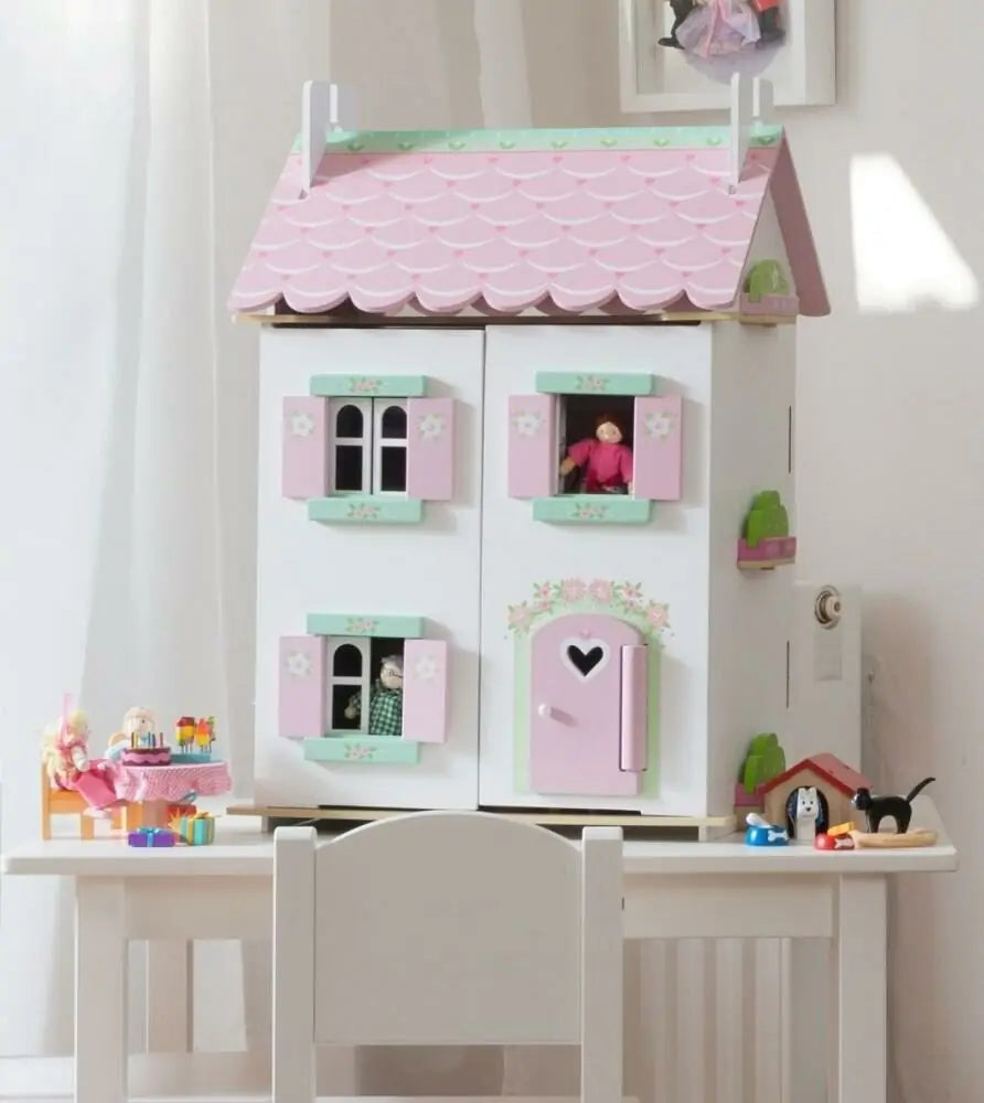 Le Toy Van 木製ドールハウスセット "Sweetheart Cottage"|家具付き|スターターセット