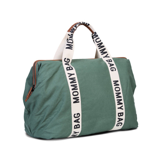 CHILDHOME Mommy Bag-Signatur Canvas 58L|マザーズバッグ Green