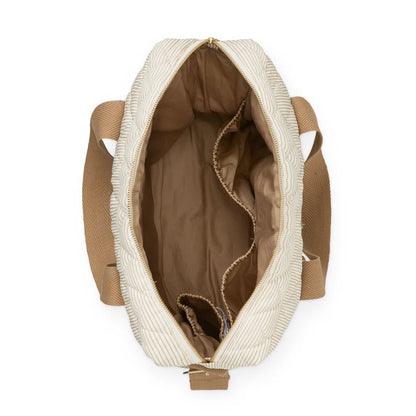 CamCam Copenhagen　マザーズバッグ  Stripes Camel｜おむつバック