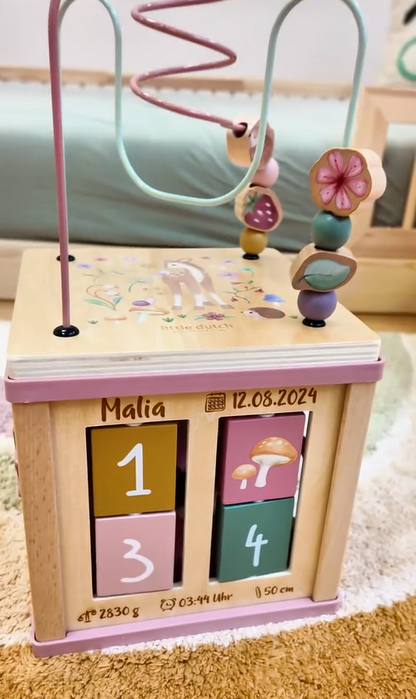 Little Dutch  木製アクティビティBOX｜名入れ・誕生日入り