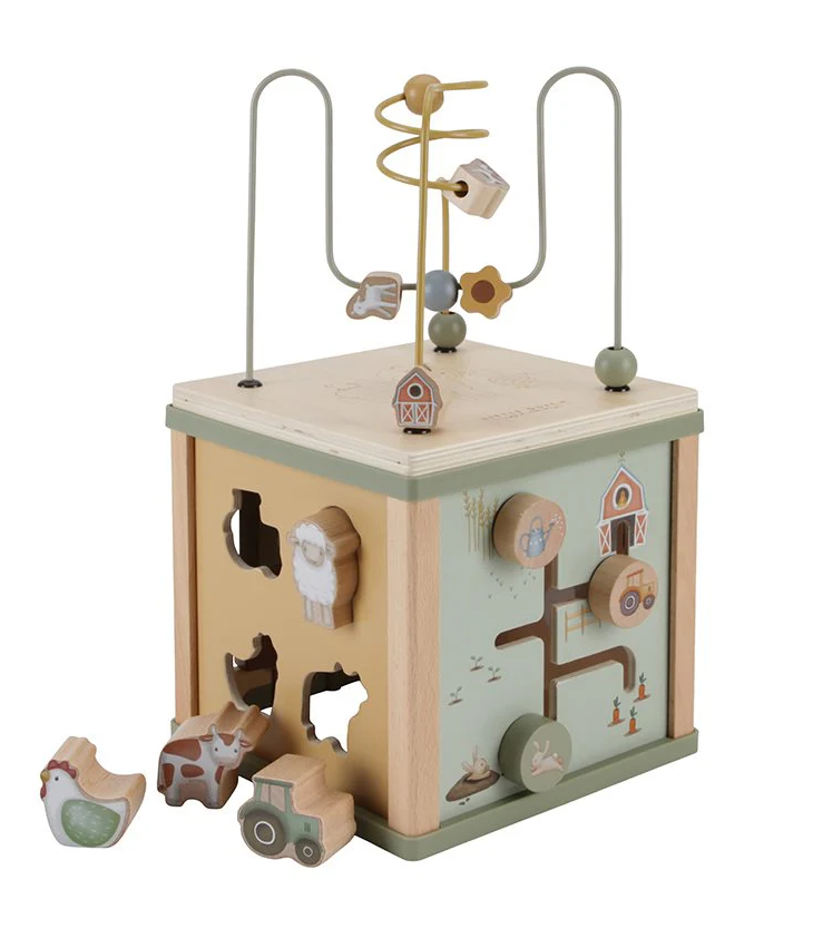 Little Dutch  木製アクティビティBOX｜名入れ・誕生日入り