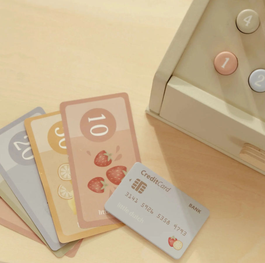 Little Dutch  木製 レジスターセット｜名前・誕生日入れ　おままごと