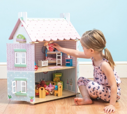 Le Toy Van  木製ドールハウスセット "Sweetheart Cottage"｜家具付き｜スターターセット