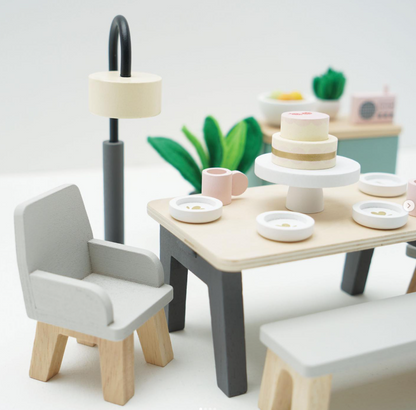 Le Toy Van  木製ダイニングルームセット｜家具セット｜ドールハウス｜おままごと
