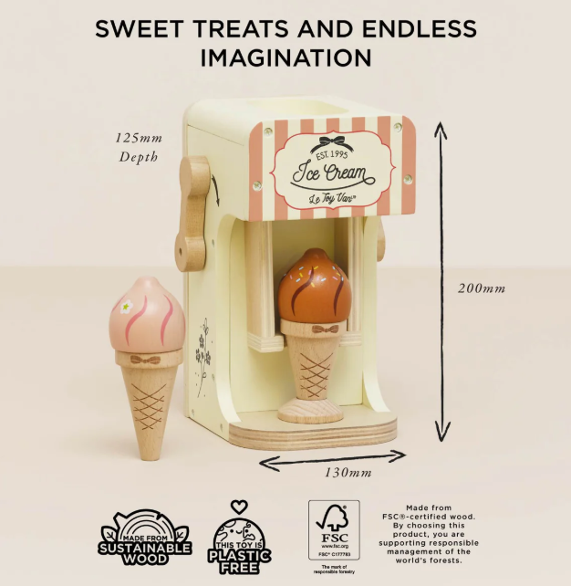 Le Toy Van  木製アイスクリームマシーン ｜アイスクリームセット｜おままごと