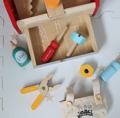 Le Toy Van  木製ツールボックス 11ピース｜工具セット｜おままごと