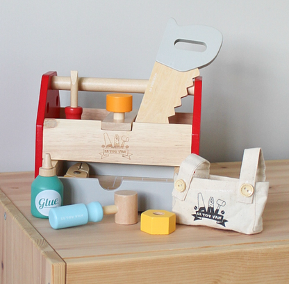 Le Toy Van  木製ツールボックス 11ピース｜工具セット｜おままごと