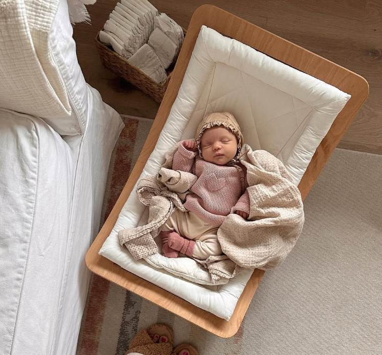 Charlie Crane ベビーバウンサー｜Babywippe LEVO Beech｜Organic Milk