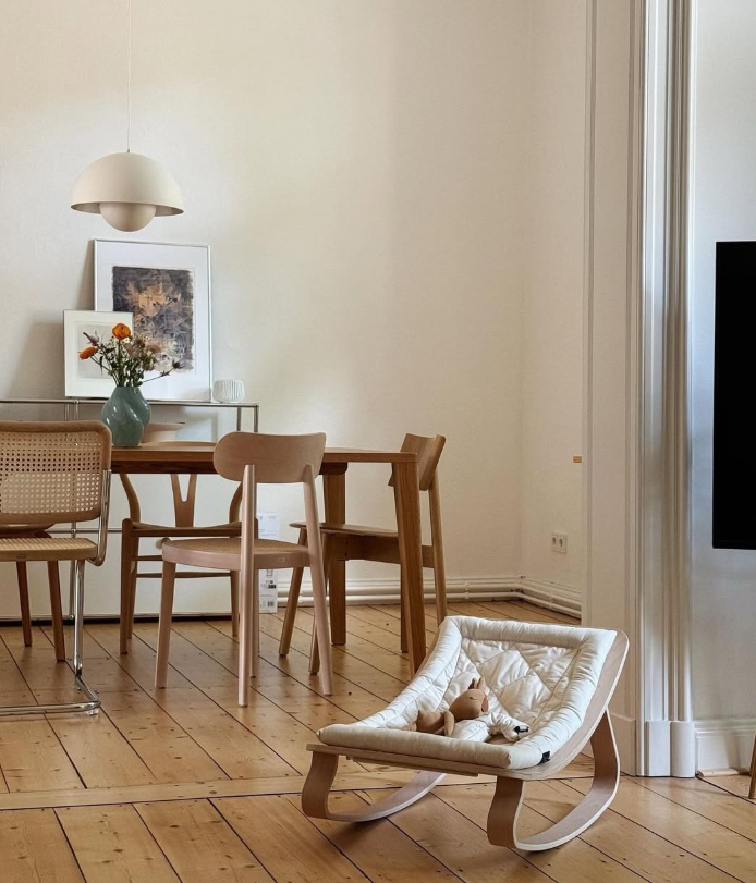 Charlie Crane ベビーバウンサー｜Babywippe LEVO Walnut｜Mimosa