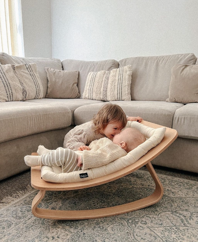 Charlie Crane ベビーバウンサー｜Babywippe LEVO Walnut｜Mimosa