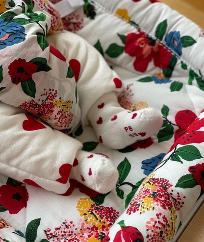 Charlie Crane ベビーバウンサー｜Babywippe LEVO Beech｜Hibiscus