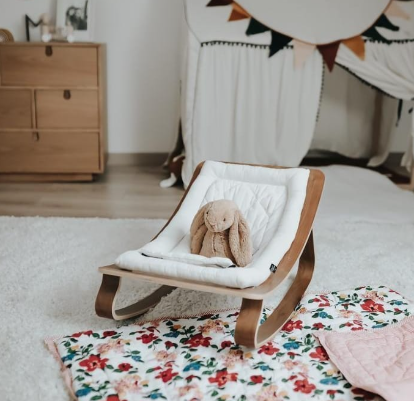 Charlie Crane ベビーバウンサー｜Babywippe LEVO Walnut｜Mimosa