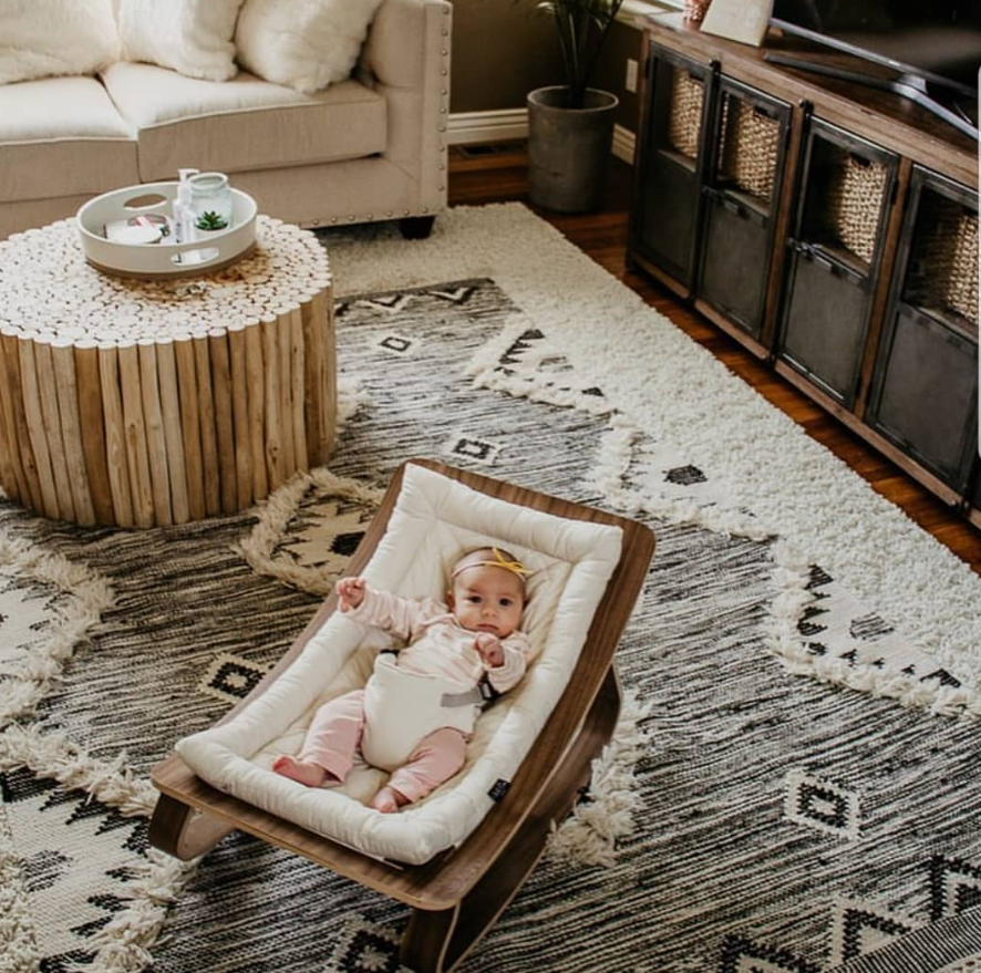Charlie Crane ベビーバウンサー｜Babywippe LEVO Walnut｜ Leopard