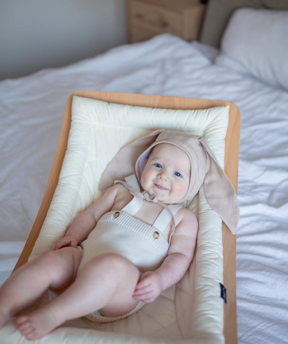 Charlie Crane ベビーバウンサー｜Babywippe LEVO Beech｜Organic Milk