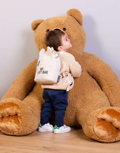 CHILDHOME  ベビーリュックサック　My First Bag｜Teddy Ecru｜キッズリュック
