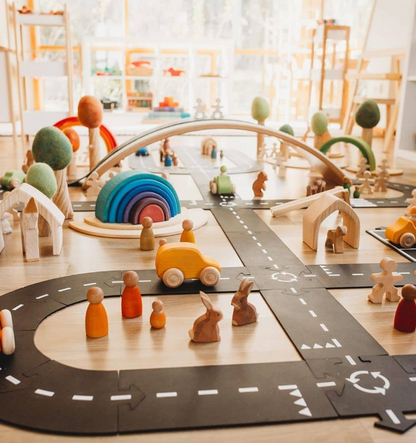waytoplay　ハイウェイ 道路セット　40ピース｜柔らかく防水・室内外で遊べる