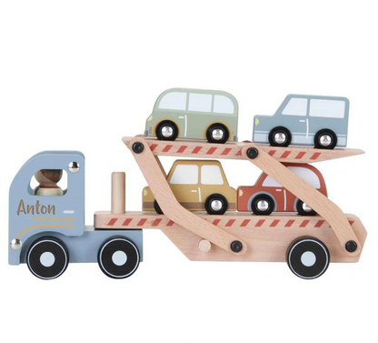 Little Dutch　トランスポーター&ミニカーセット｜名入れ　知育玩具