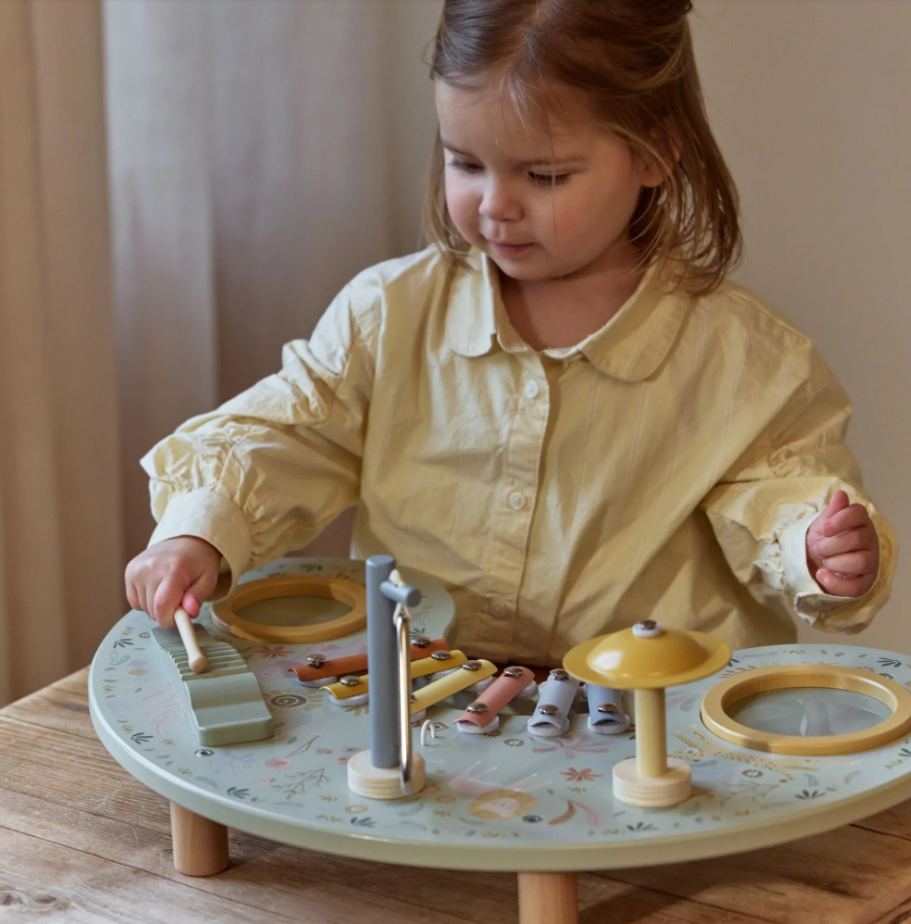 Little Dutch　木製ミュージックテーブル｜楽器セット