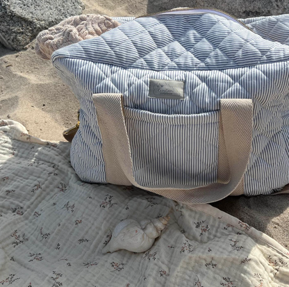 CamCam Copenhagen　マザーズバッグ  Stripes Blue｜おむつバック