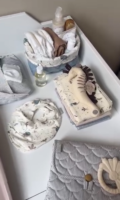CamCam Copenhagen　ベビーケアギフト4点セット Sea Garden｜オーガニックコットン 出産祝いギフト