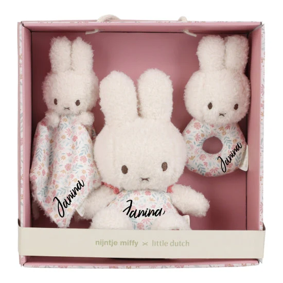 Miffy x LittleDutch ギフトボックス Lucky Blossom 3点セット ｜名入れ・出産祝い