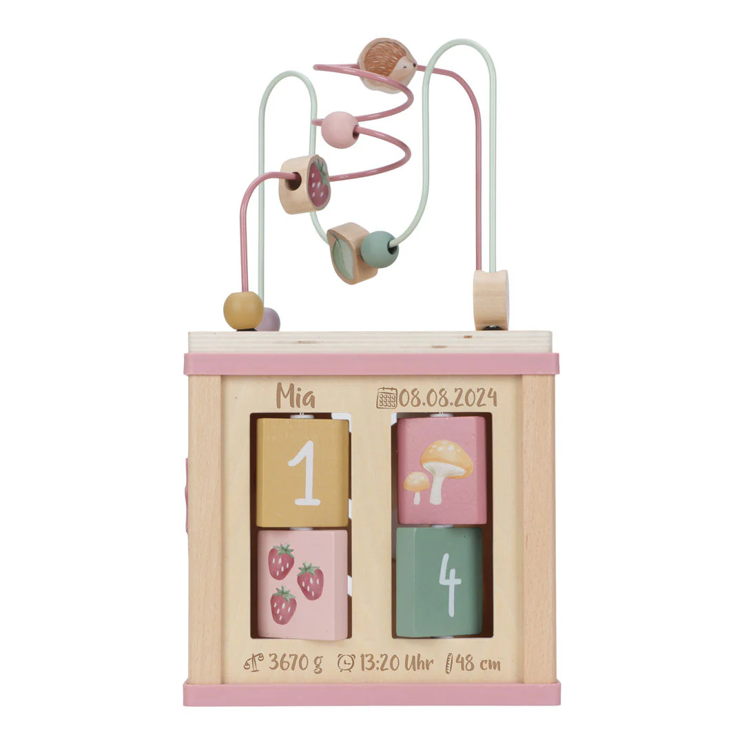 Little Dutch  木製アクティビティBOX｜名入れ・誕生日入り