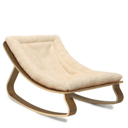Charlie Crane ベビーバウンサー｜Babywippe LEVO Walnut｜Organic Milk
