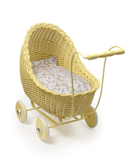 Smallstuff 　天然素材のラタン製 ドールバギー　Soft Yellow |  ハンドメイド