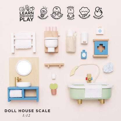 Le Toy Van  木製バスルームセット｜家具セット｜ドールハウス｜おままごと