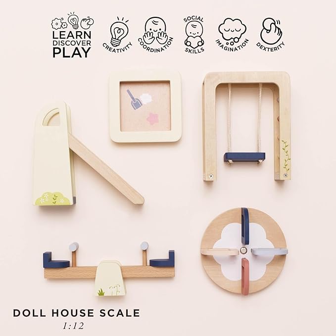Le Toy Van  木製プレイグラウンドセット｜7つの遊具セット｜ドールハウス｜おままごと