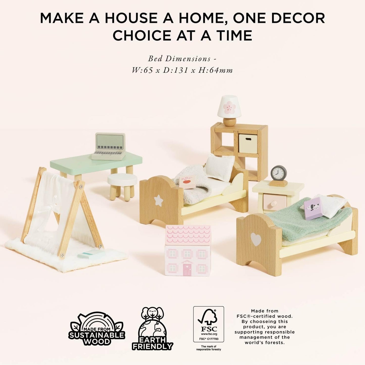 Le Toy Van  木製キッズルームセット｜家具セット｜ドールハウス｜おままごと