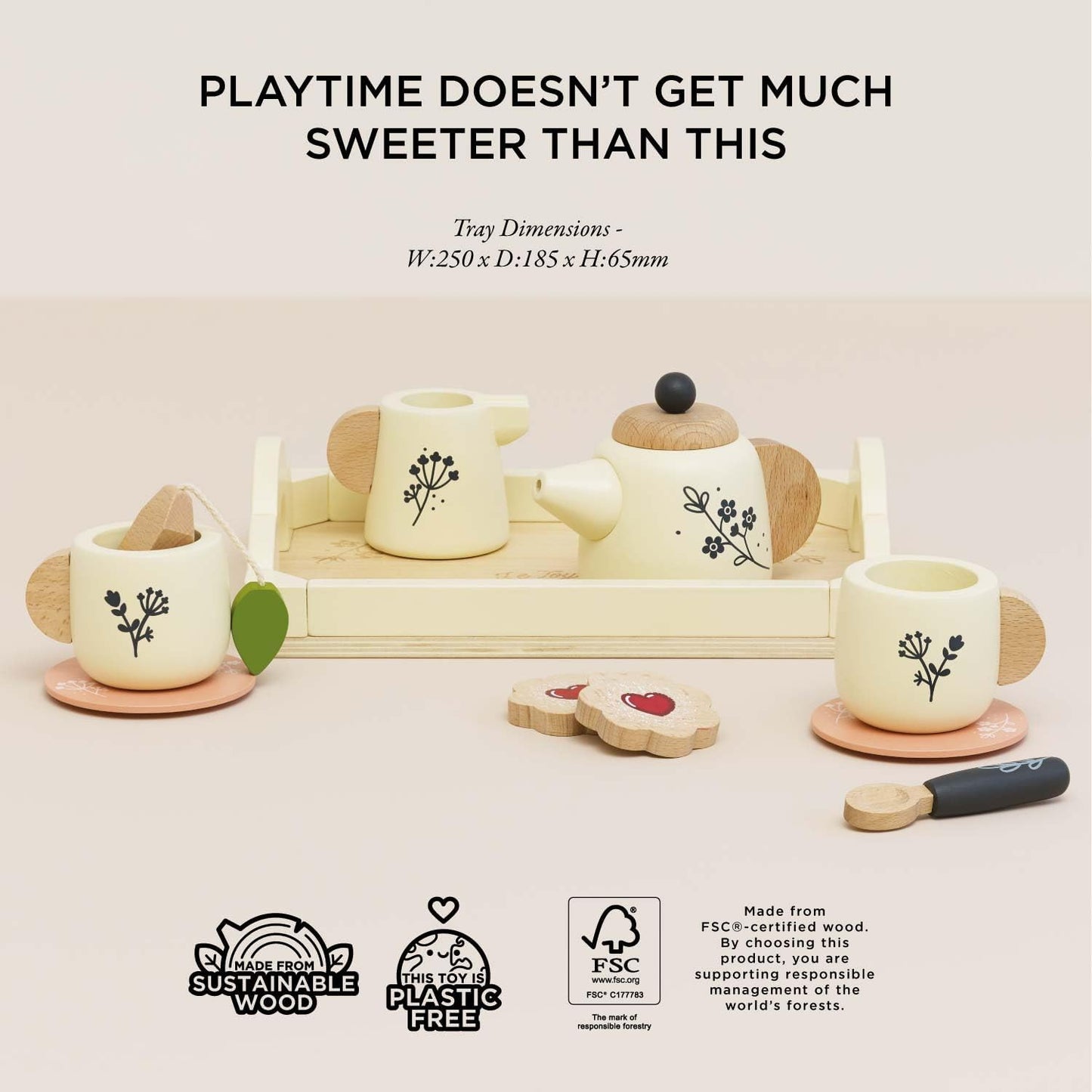 Le Toy Van  木製ティーセット 12ピース｜おままごと