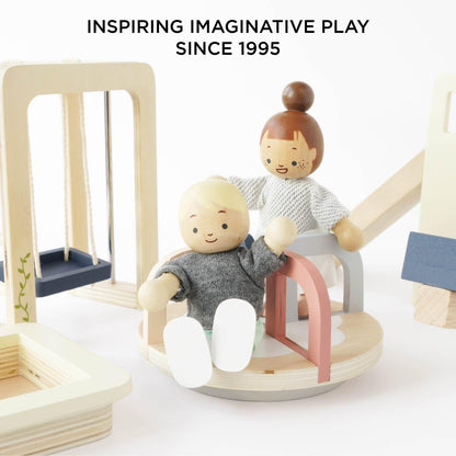 Le Toy Van  木製プレイグラウンドセット｜7つの遊具セット｜ドールハウス｜おままごと