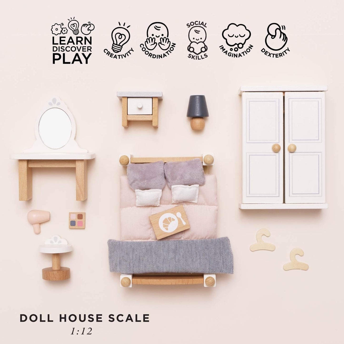 Le Toy Van  木製ベットルームセット｜家具セット｜ドールハウス｜おままごと