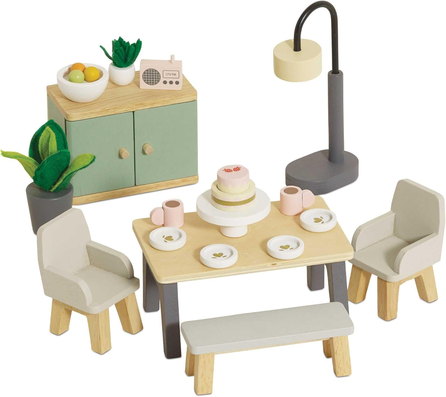 Le Toy Van  木製ダイニングルームセット｜家具セット｜ドールハウス｜おままごと