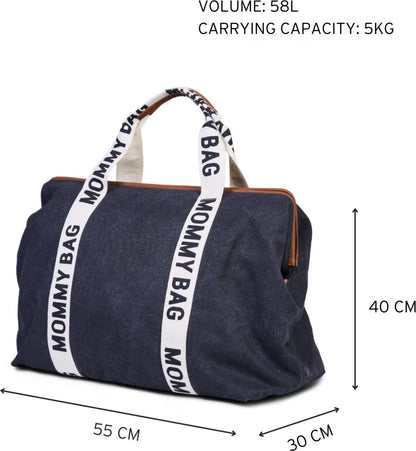 CHILDHOME   Mommy Bag-Signatur Canvas 58L｜マザーズバッグ  Black