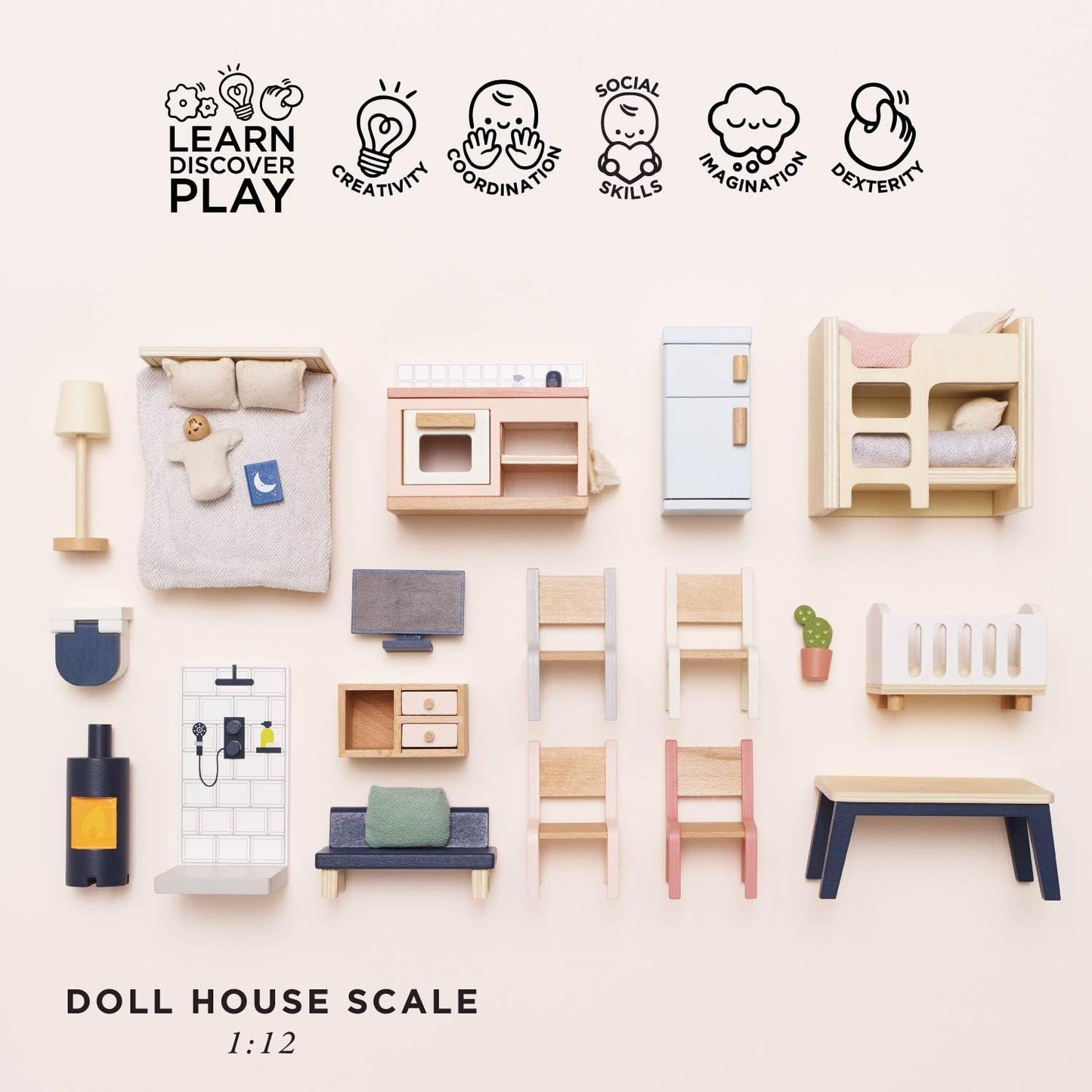 Le Toy Van  木製家具フルセット｜37アイテム｜スターターセット｜ドールハウス｜おままごと