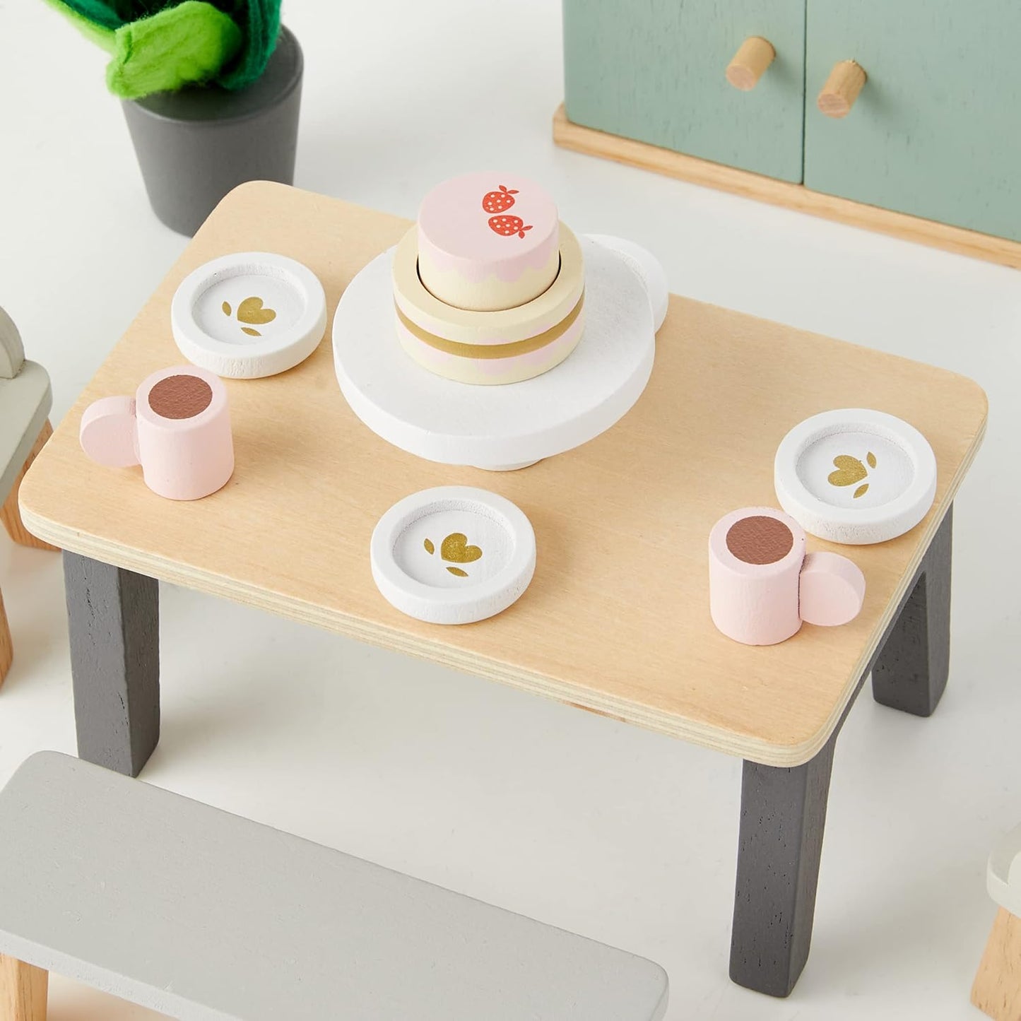 Le Toy Van  木製ダイニングルームセット｜家具セット｜ドールハウス｜おままごと