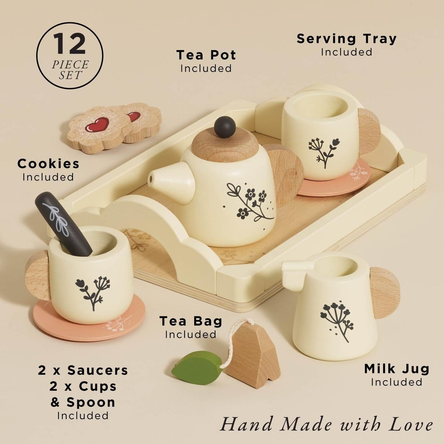 Le Toy Van  木製ティーセット 12ピース｜おままごと