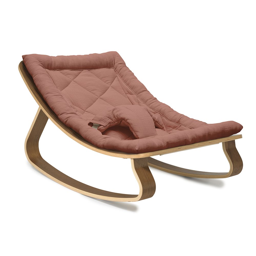 Charlie Crane ベビーバウンサー｜Babywippe LEVO Walnut｜Bois Rose