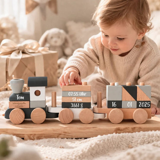 名入れ・誕生日入れ　トレインブロック　限定エディション