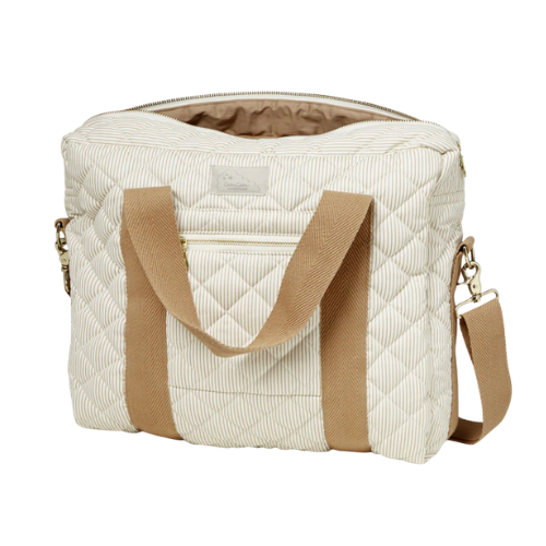 CamCam Copenhagen　マザーズバッグ  Stripes Camel｜おむつバック