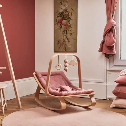 Charlie Crane ベビーバウンサー｜Babywippe LEVO Walnut｜Bois Rose