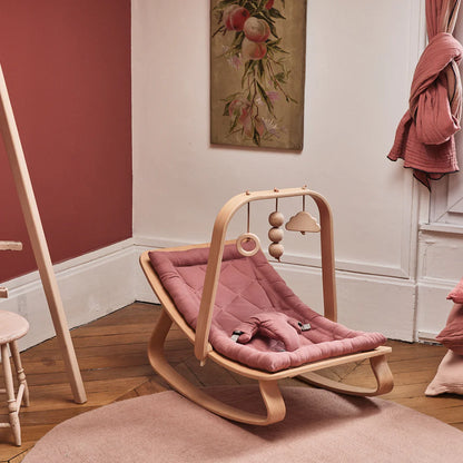 Charlie Crane ベビーバウンサー｜Babywippe LEVO Beech｜Bois Rose