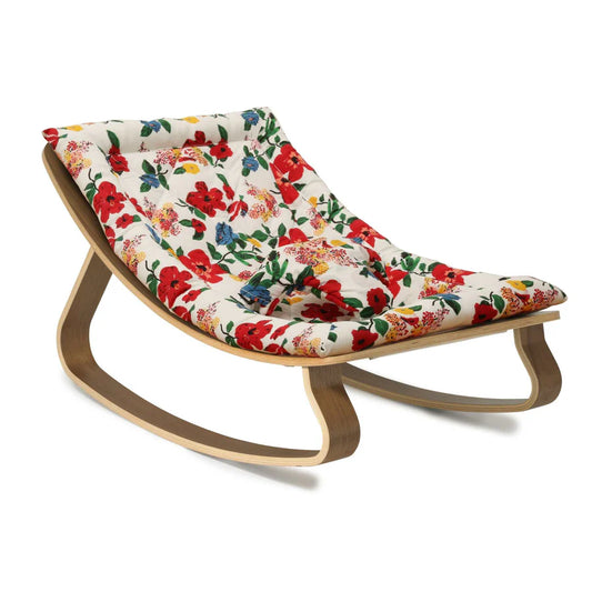 Charlie Crane ベビーバウンサー｜Babywippe LEVO Walnut｜Hibiskus