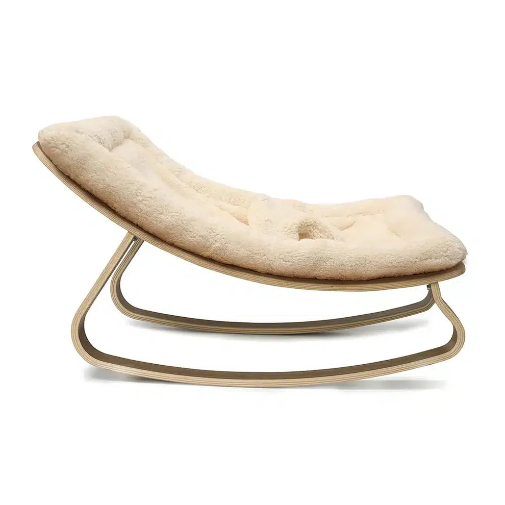 Charlie Crane ベビーバウンサー｜Babywippe LEVO Walnut｜Fur Milk