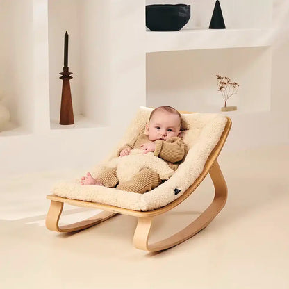 Charlie Crane ベビーバウンサー｜Babywippe LEVO Beech｜Fur Milk