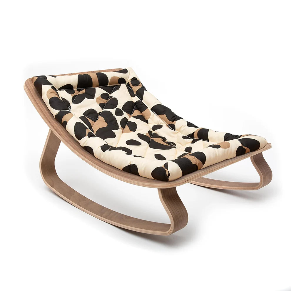 Charlie Crane ベビーバウンサー｜Babywippe LEVO Walnut｜ Leopard
