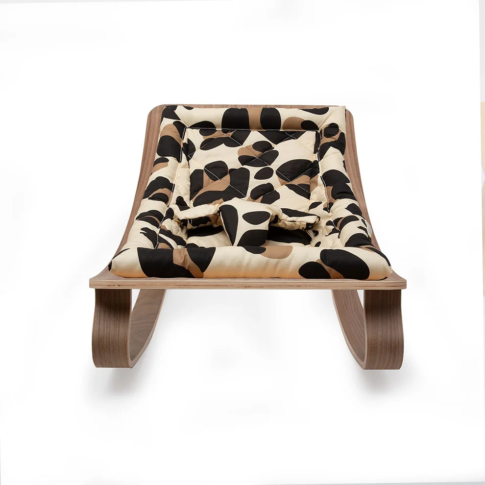 Charlie Crane ベビーバウンサー｜Babywippe LEVO Walnut｜ Leopard